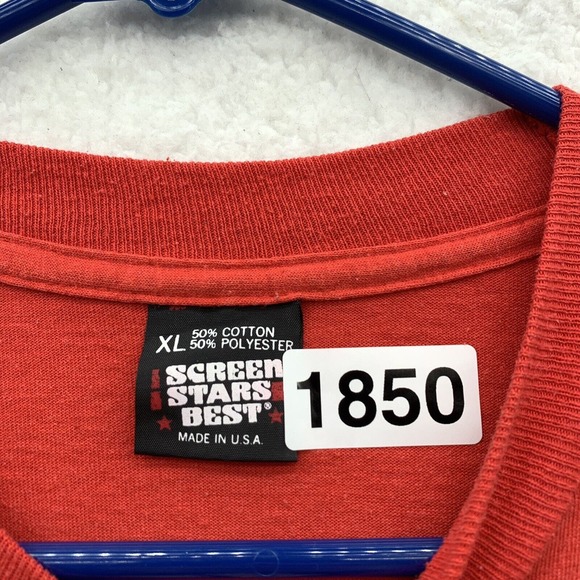 VTG‎ Newberry College Single Stitch T-Shirt Mens XL Red Science Olympiad - Picture 11 of 11